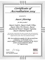 国家壁球协会（WSF）认证证书